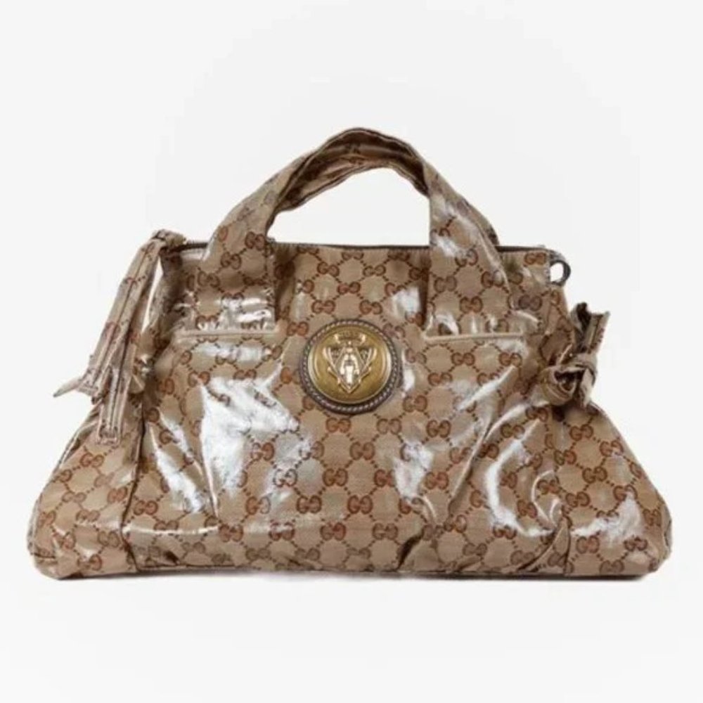 Gucci GG Monogram Crystal Hysteria Handbag